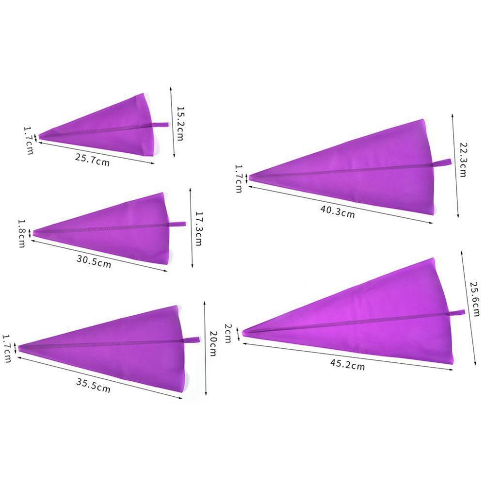 Túi bắt kem làm bánh nhiều kích thước và màu sắc tùy chọn tái sử dụng được tiện lợi