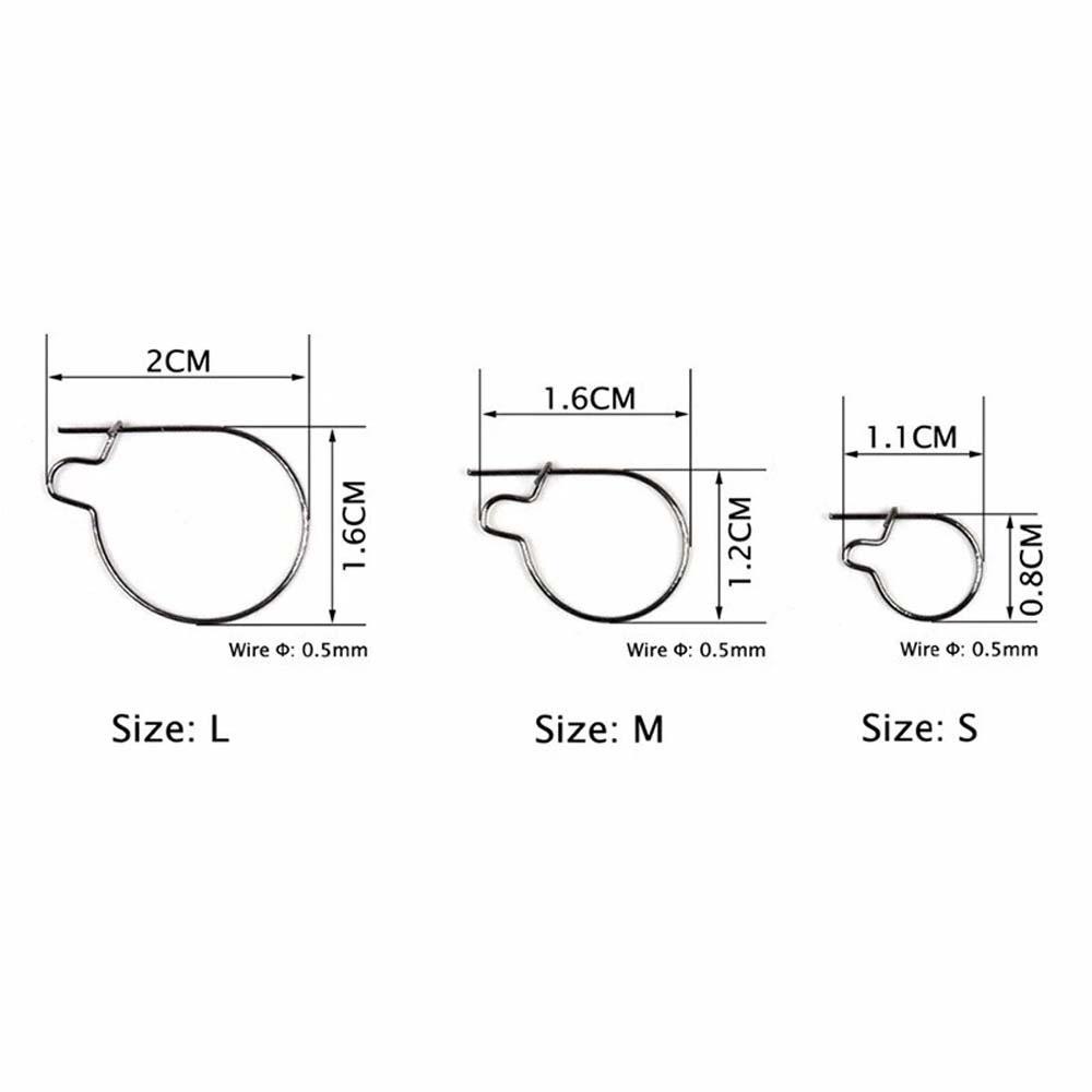 AUGUSTINA Vòng Kẹp Móc Mồi Câu Cá Bằng Thép