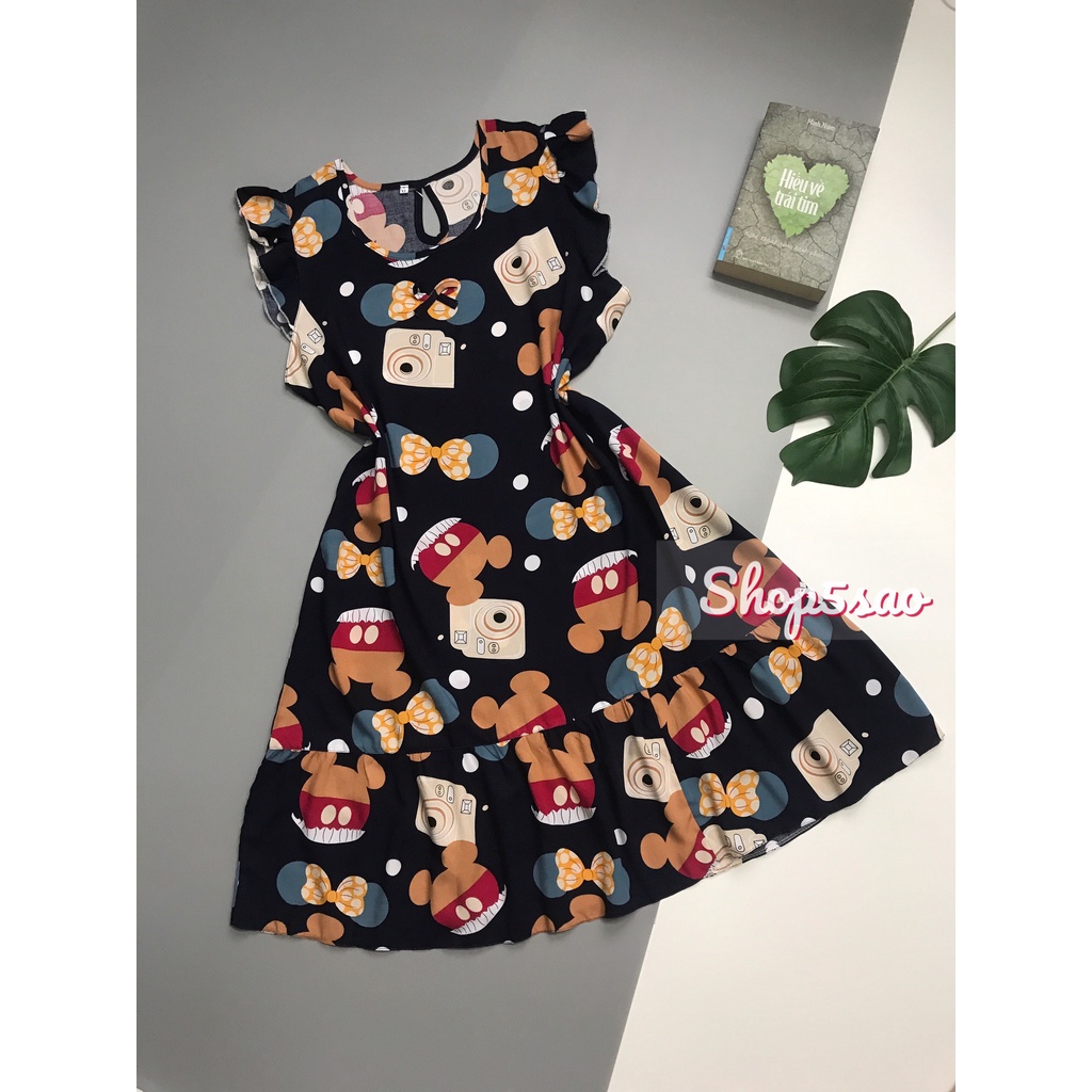 [Mã 11FASHIONSALE1 giảm 10K đơn 50K] Váy lanh - Đầm ngủ mặc nhà lanh (tole) SHOP5SAO đuôi cá BIGSIZE (55-70kg)