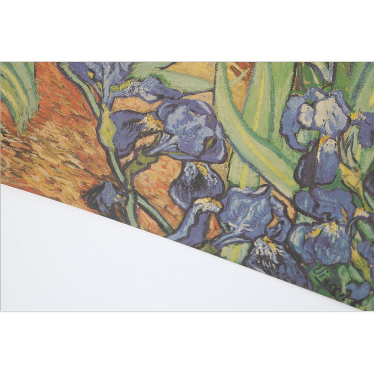 Bức tranh hoa diên vỹ mô phỏng tác phẩm của họa sĩ Van Gogh