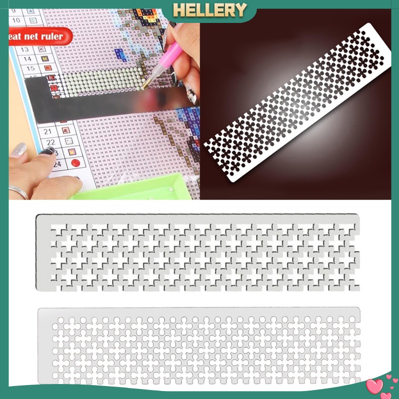 Thước Đo Bằng Thép Không Gỉ Đính Đá 5D DIY