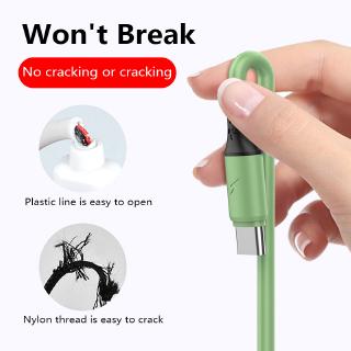 Cáp Sạc Nhanh USB Type-c Bằng Silicon 3 Trong 1 Cho Apple Android