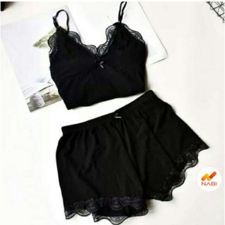 mẫu mới*Bộ ngủ 2 dây chất lanh thun tăm phối ren cực đẹp siêu mát