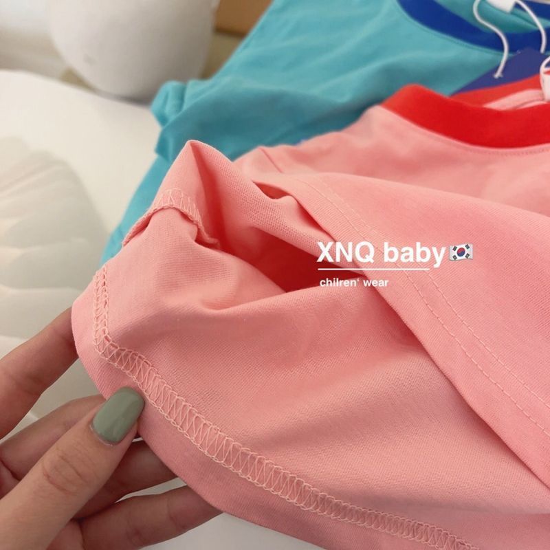 Áo Thun 100% Cotton Tay Ngắn In Họa Tiết Hoạt Hình Phong Cách Hàn Quốc Dành Cho Nữ