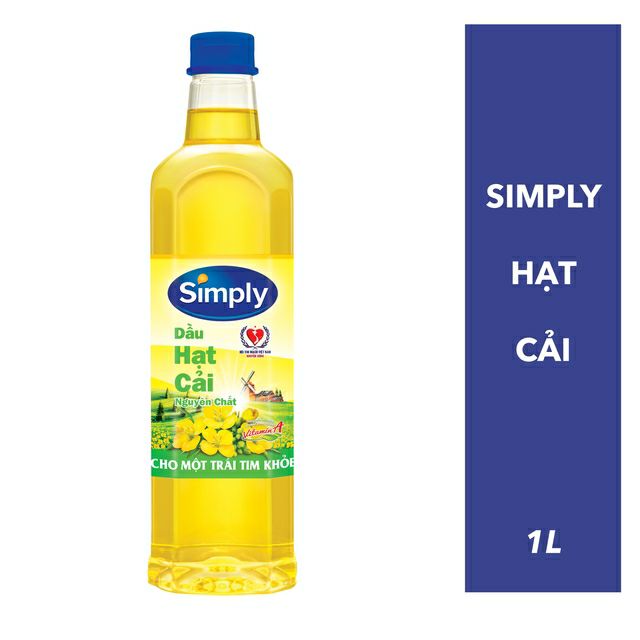 Dầu hạt cải simply 1 lít