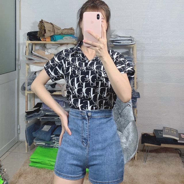 Áo sơmi dior đen