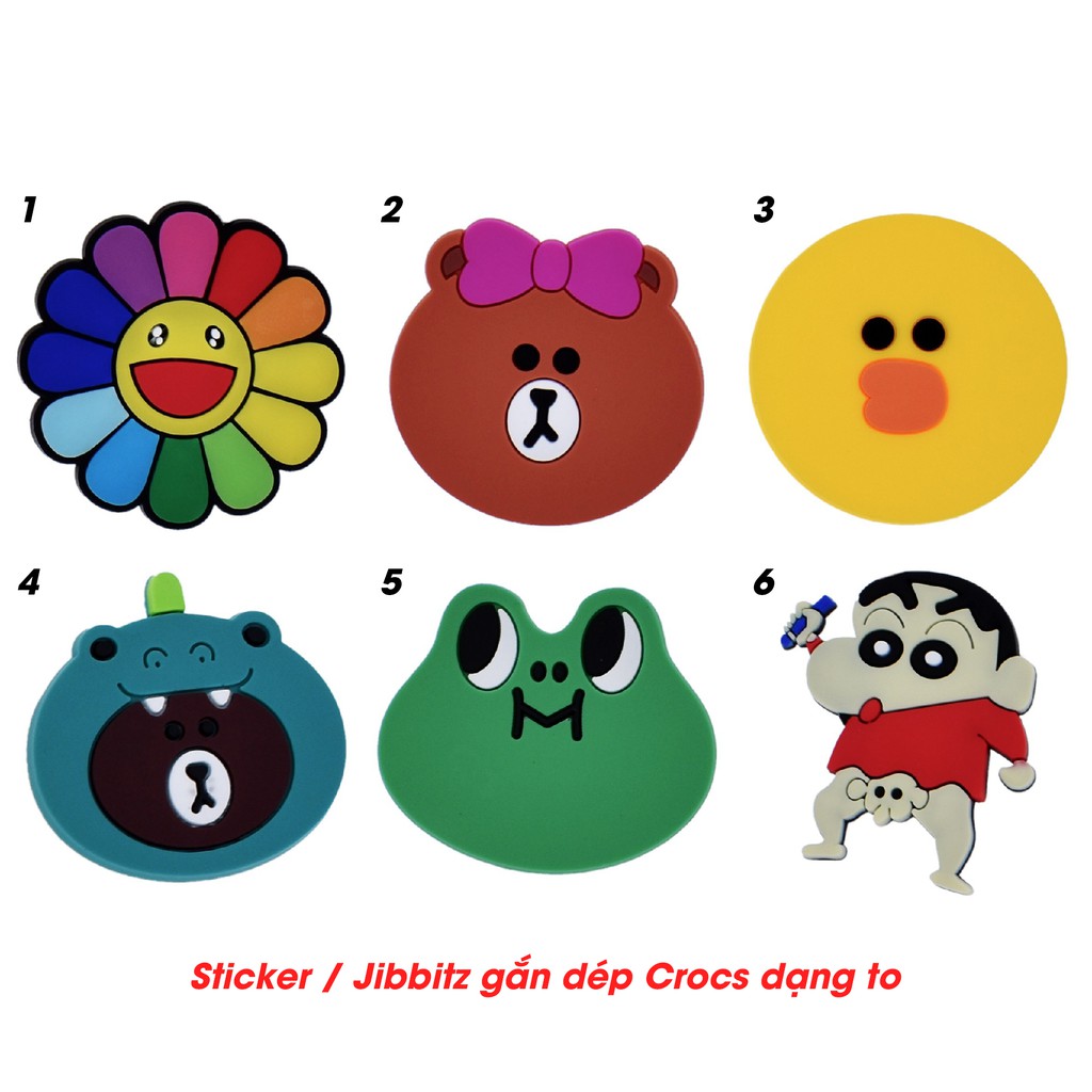 Sticker / Jibbitz Hoa kaikai kiki Gắn Dép Cross, Satihu, dép sục