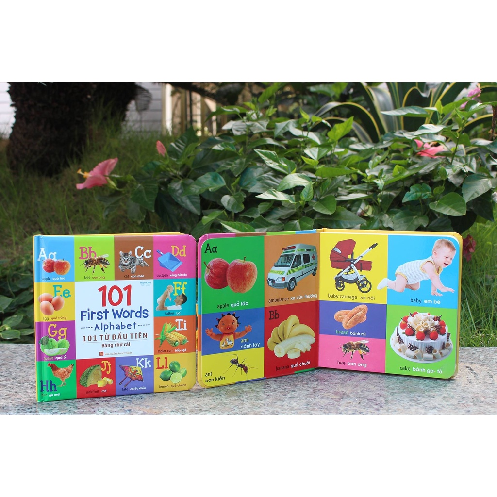SÁCH - 101 First Words - Alphabet / 101 Từ Đầu Tiên - Bảng Chữ Cái (Tái bản)