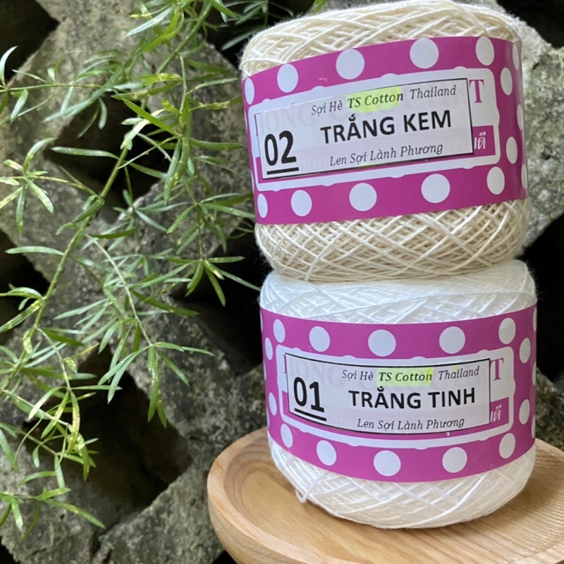 Sợi Hè TS COTTON Bóng Mềm Mại, Thích Hợp Móc Váy Áo Mùa Hè