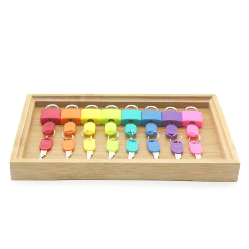 Ổ Khóa Hành Lý Mini Kèm Chìa Khóa Giáo Dục Sớm Cho Bé