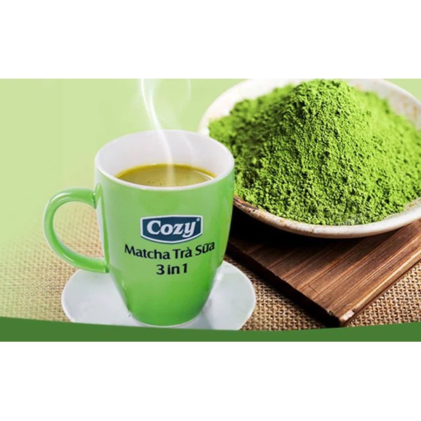 Trà Sữa Cozy Matcha 3 in 1 Hộp 306g 18 Gói