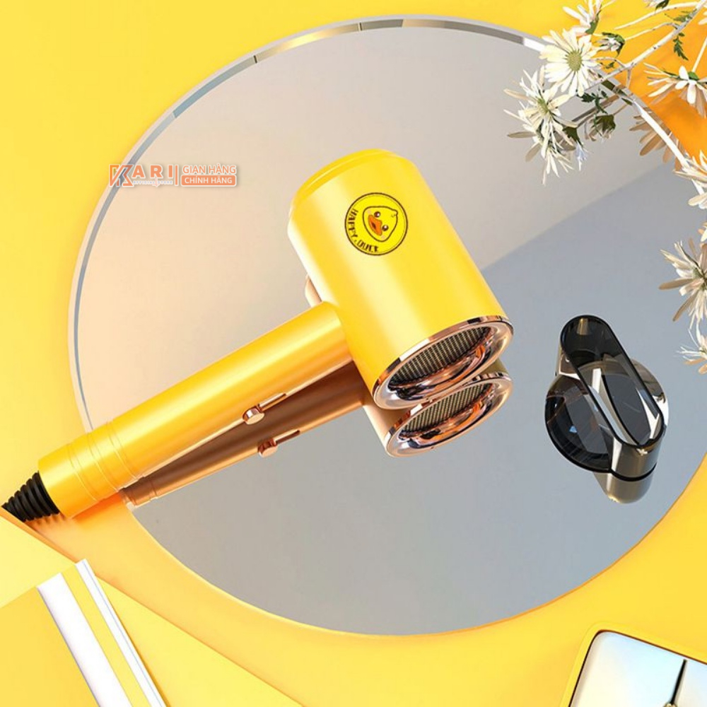 Máy Sấy Tóc Lucky Duck, Sấy Mạnh, 2 Chiều Nóng Lạnh, Không Hư Tổn Tóc