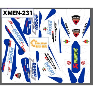 tem trùm xe điện xmen 231