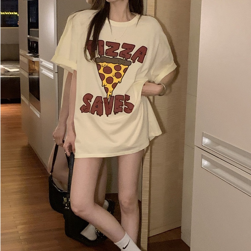 NRVP Áo Thun Cotton Tay Ngắn Cổ Tròn Màu Trơn Thời Trang Dành Cho Nữ