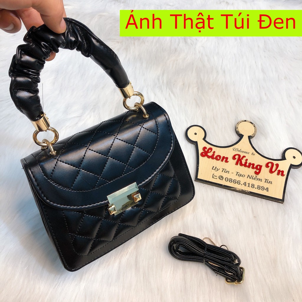 Túi Xách Nữ Đẹp⚡Mix Quai Nhún⚡Có Ảnh + Video Thật - Phong Cách Hàn Quốc Đẹp , Giá Rẻ - Da PU  Mềm,Họa Tiết Karo,Dây Da | BigBuy360 - bigbuy360.vn