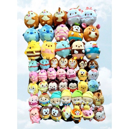 Gấu bông Disney Ufufy size S mini Chershire Eeyore Chip Dale Beast Belle Mickey Thumper Piglet Pooh Stitch 6-12cm