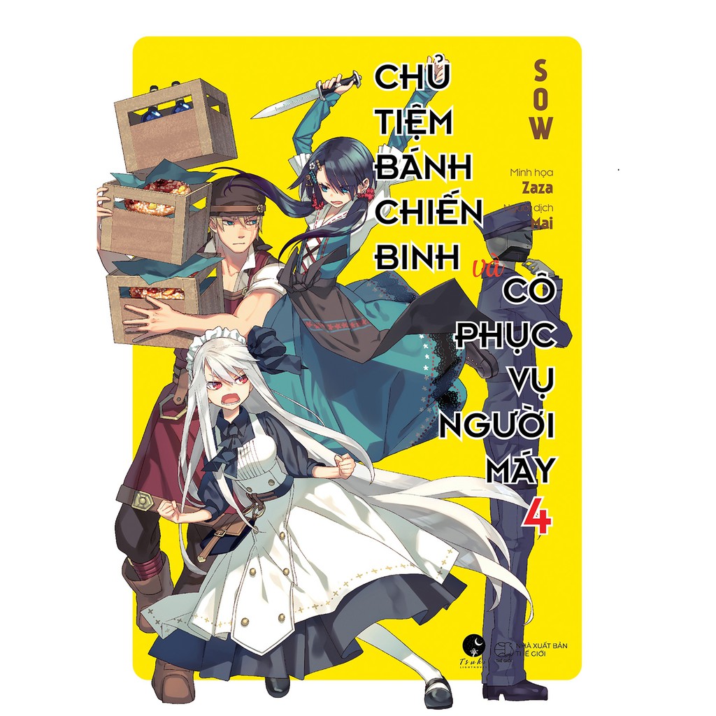 Sách Chủ tiệm bánh chiến binh và cô phục vụ người máy - Lẻ tập 1 2 3 4 5 6 - Light Novel - Tsuki Lightnovel