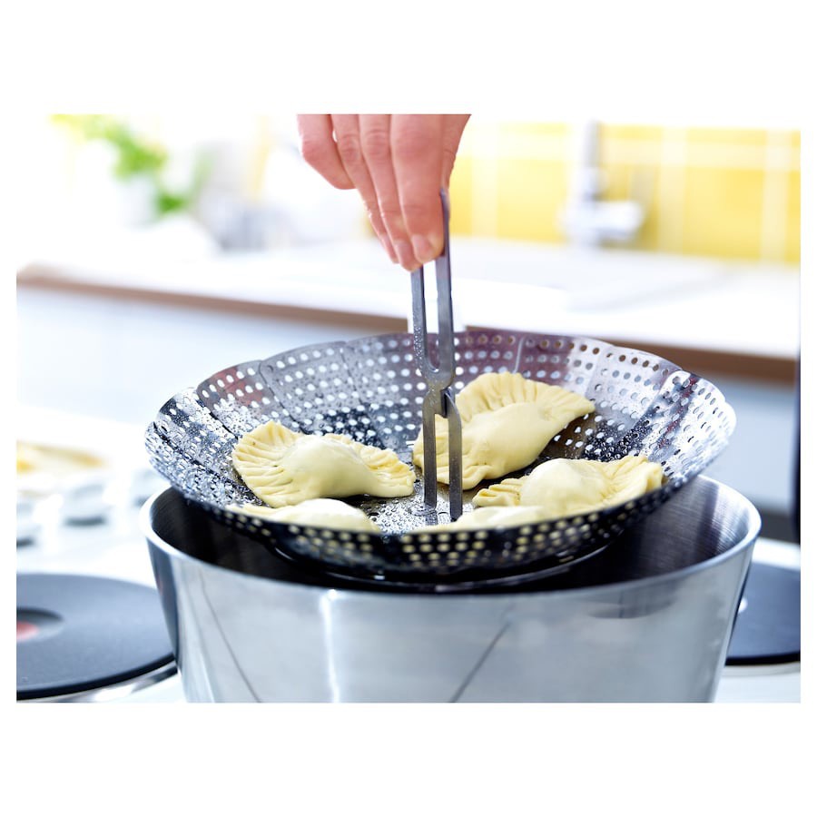Vỉ hấp inox có quai stabil ikea