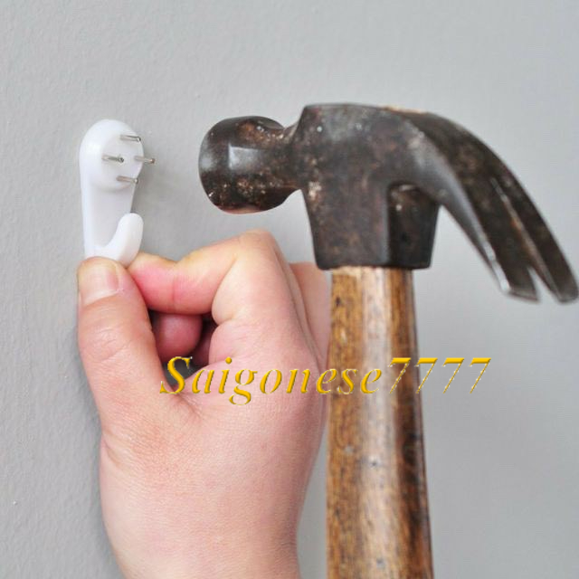 Combo Đinh Ghim 4 Chấu Móc Treo Khung Tranh Vật Dụng Tiện Lợi Không Cần Khoan Tường Frame Picture Hanger