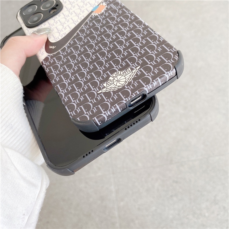 Ốp điện thoại mềm chống sốc họa tiết AJ thời trang thích hợp cho iPhone 13 12 Pro Max Xs Max XR SE2 7 8 Plus 11 PRO MAX