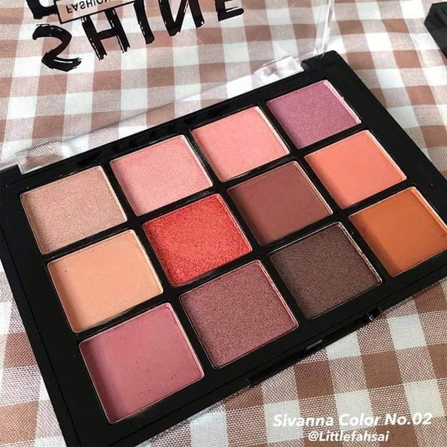 (Tặng cọ) Bảng mắt Sivanna Color Shine Blast