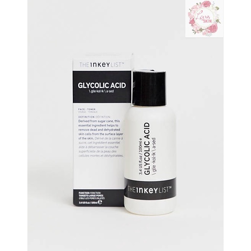 Toner Thu Nhỏ Lỗ Chân Lông, Sáng Da The Inkey List Glycolic Acid Exfoliating Toner 100ml