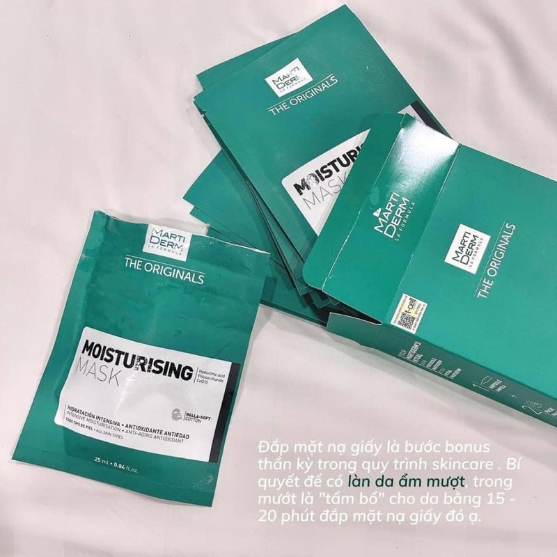 Mặt Nạ Siêu Dưỡng Ẩm MartiDerm The Originals Moisturising Mask lẻ 1m