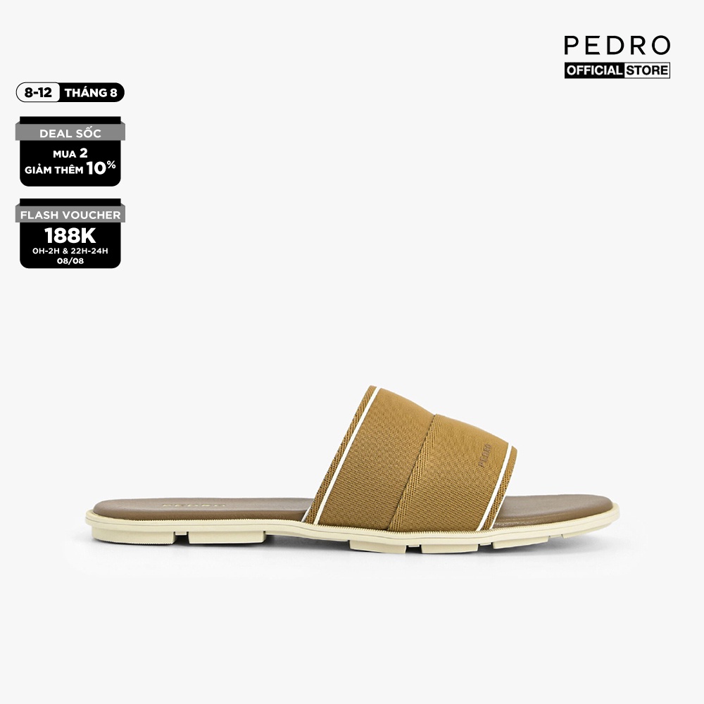 [Mã WABRPD88 giảm 10% đơn 250000] PEDRO - Dép nam quai ngang hiện đại PM1-86380114-37