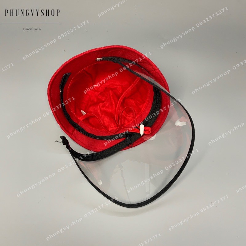 [Bé dưới 20 THÁNGi-vòng đầu48cm] Mũ chống dịch bắn, nón cản bụi Bạn hươu ABY dễ thương