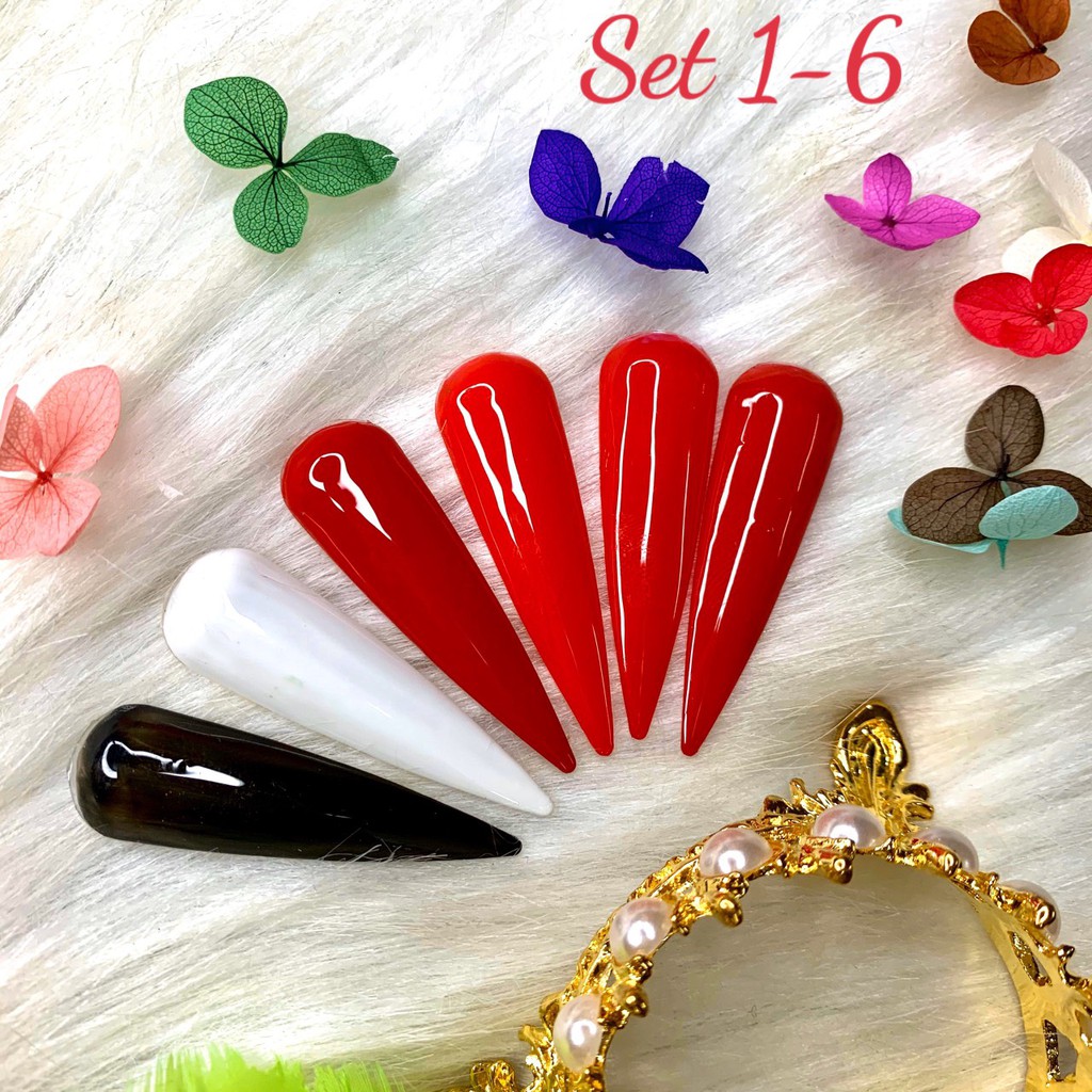set 6 chai sơn gel Mladea ( 01-06 )