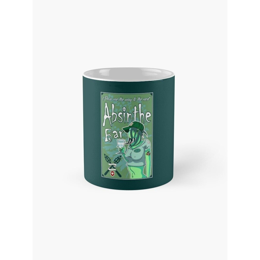 Cốc sứ in hình - Absinthe Bar Pinup Mug - 11Oz Mug - Made From Ceramic- MS 2436