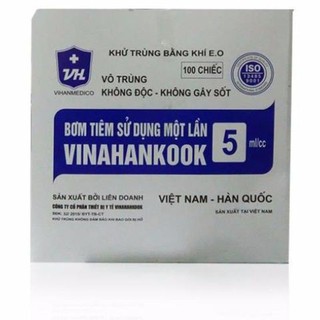 Bơm tiêm 5ml - Vinahankook 100 cái