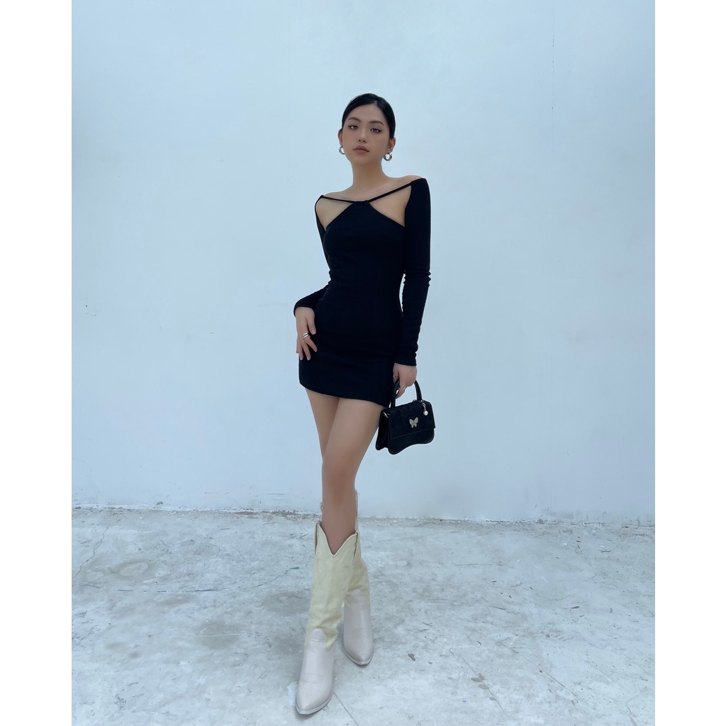 Đầm ôm tay phối dây cột - Jade Dress - DEPASS