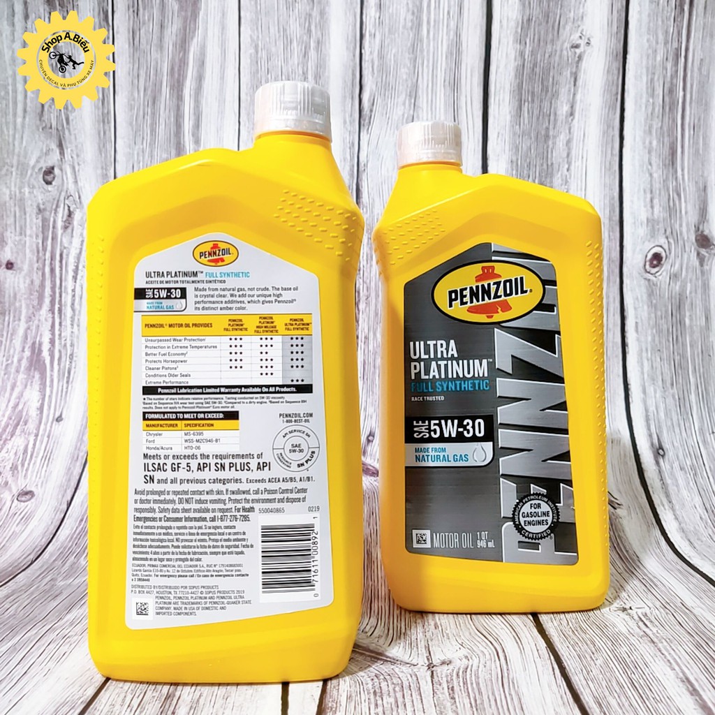 Nhớt PENNZOIL ULTRA PLATIUM SAE 5W-30