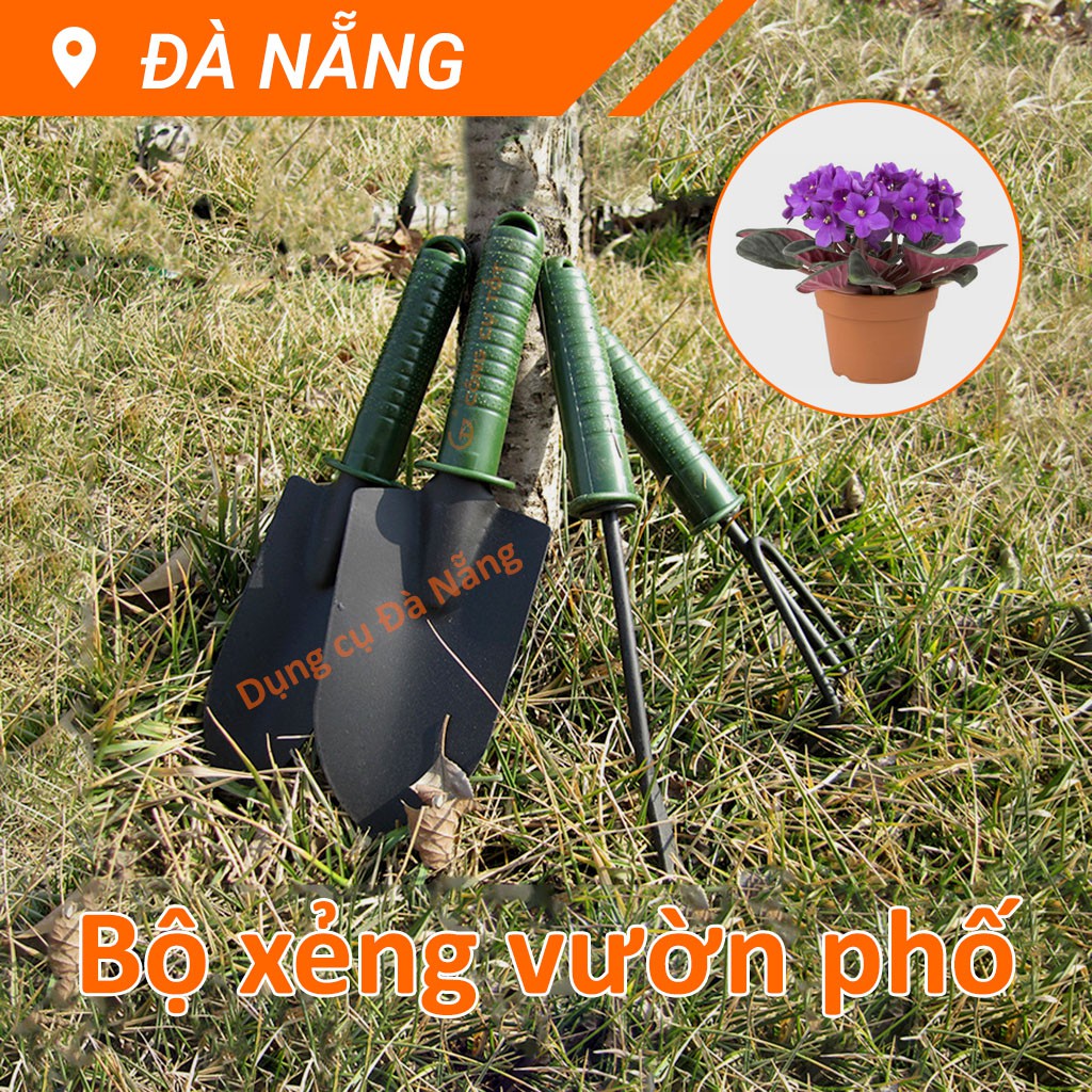 Bộ 4 dụng cụ trồng cây cán ngắn