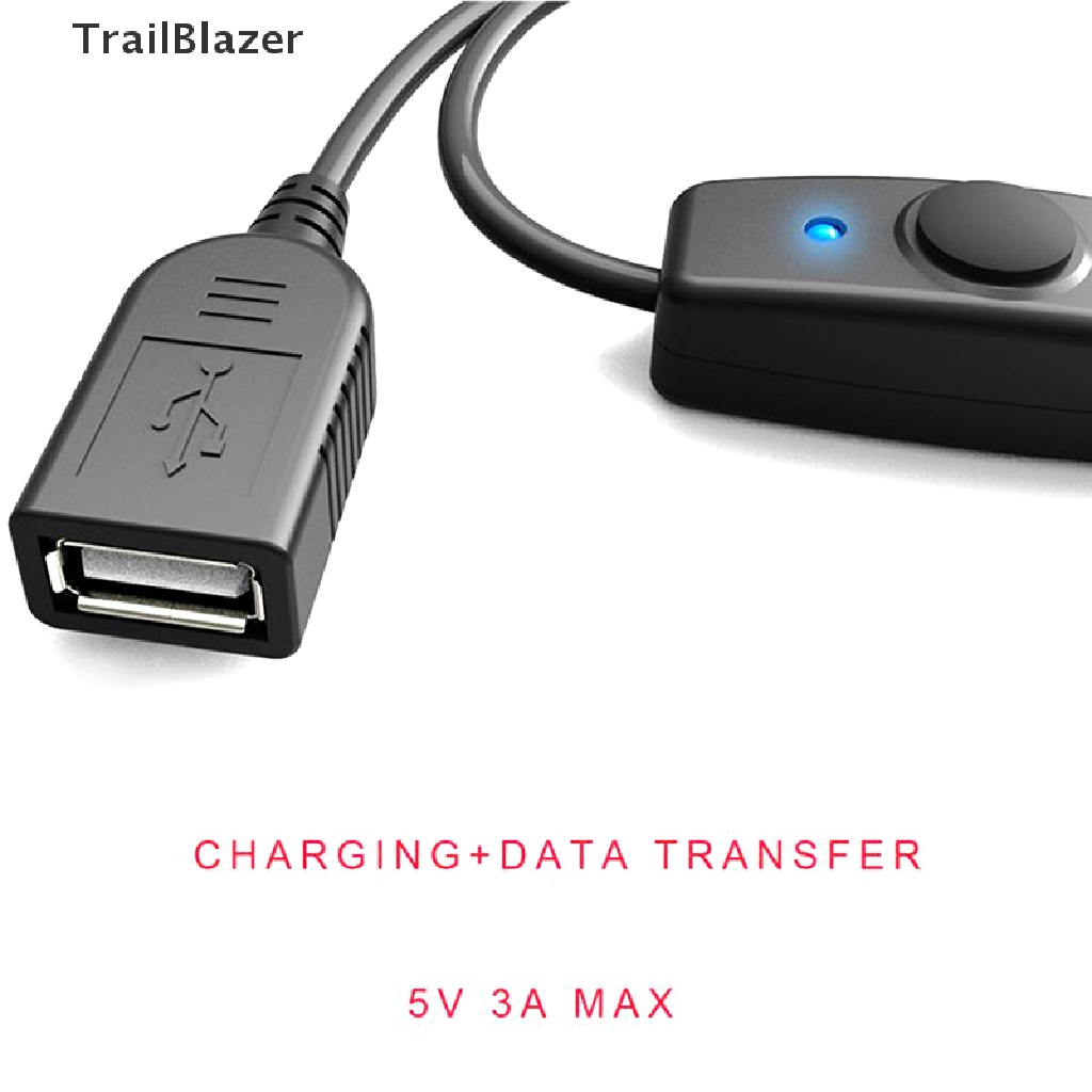 Dây Cáp Nối Dài Usb 2.0 Có Công Tắc Đèn Led