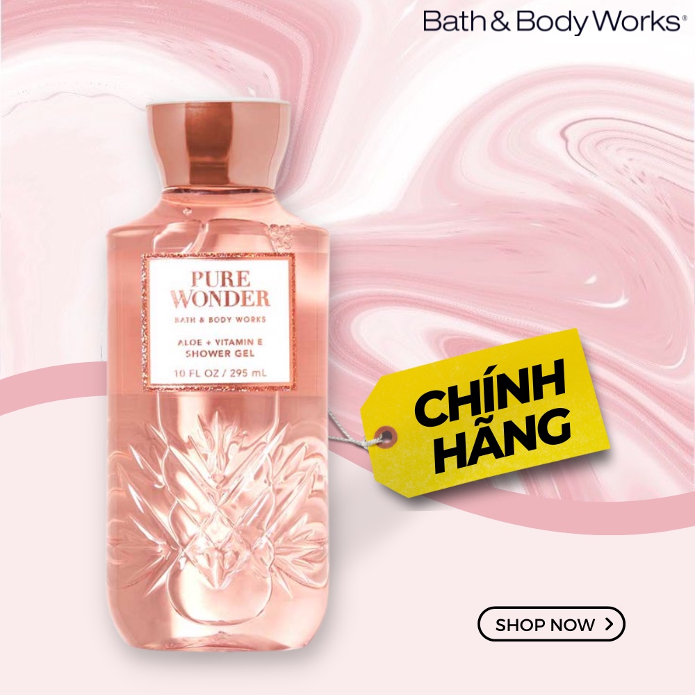 Sữa tắm Bath & Body Works Pure Wonder Shower Gel Hương Thơm Thanh Mát Chai 295ml