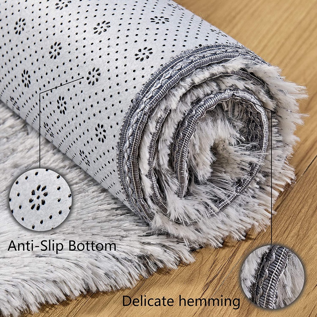 Thảm lông siêu mềm nhuộm màu chống trượt