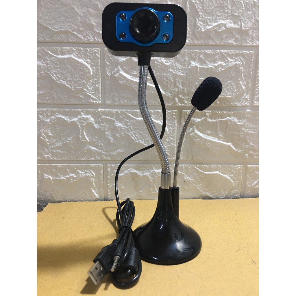 Webcam máy tính có mic và đèn Led trợ sáng - 720P siêu nét