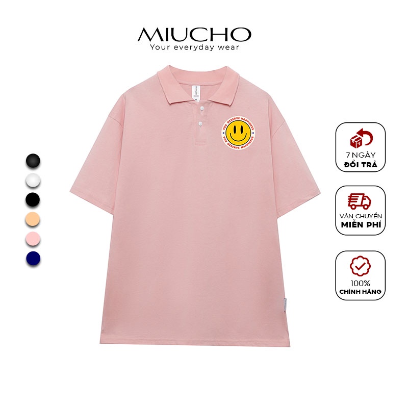 Áo thun polo cotton nữ unisex basic MP007 Miucho
