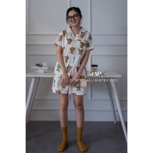 Pijama (đồ bộ mang nhà) thô hàn Comichouse