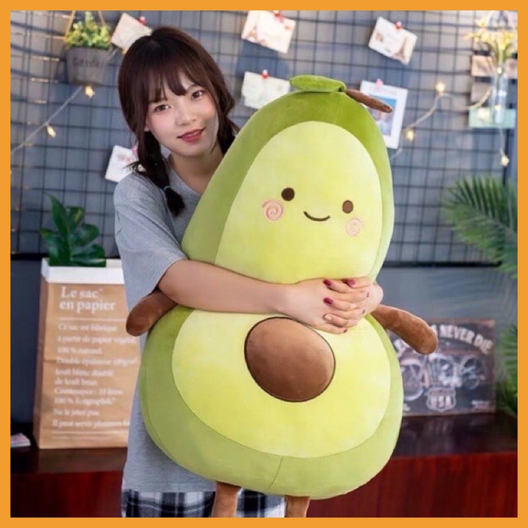 [Mã LIFE20KALL giảm 10% đơn 50K] Gấu bông trái bơ tròn nhỏ giá rẻ cho bé xinh cute size 25cm - 35cm - 50cm