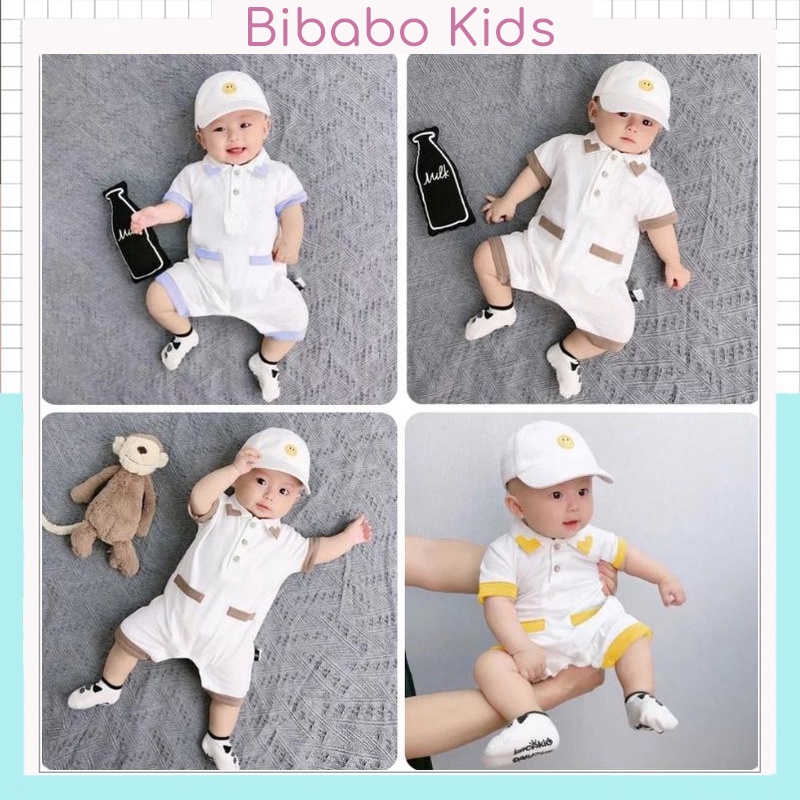 Bộ body đùi bodysuit ngắn tay cho bé trai bé gái sơ sinh cực xinh - chất vải cotton mềm mại thấm mồ hôi cực tốt