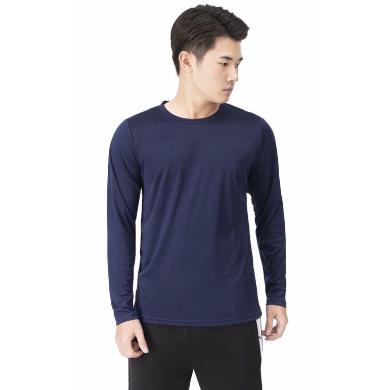 Áo giữ nhiệt nam vải thun dài tay co dãn 4 chiều cổ tròn