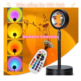 Đèn Hot Tik Tok Sunset Light SIÊU SÁNG 7w Phích Cắm Trực Tiếp Sàn Chiếu Hòang Hôn/ Cầu Vồng trang trí, chụp ảnh sống ảo