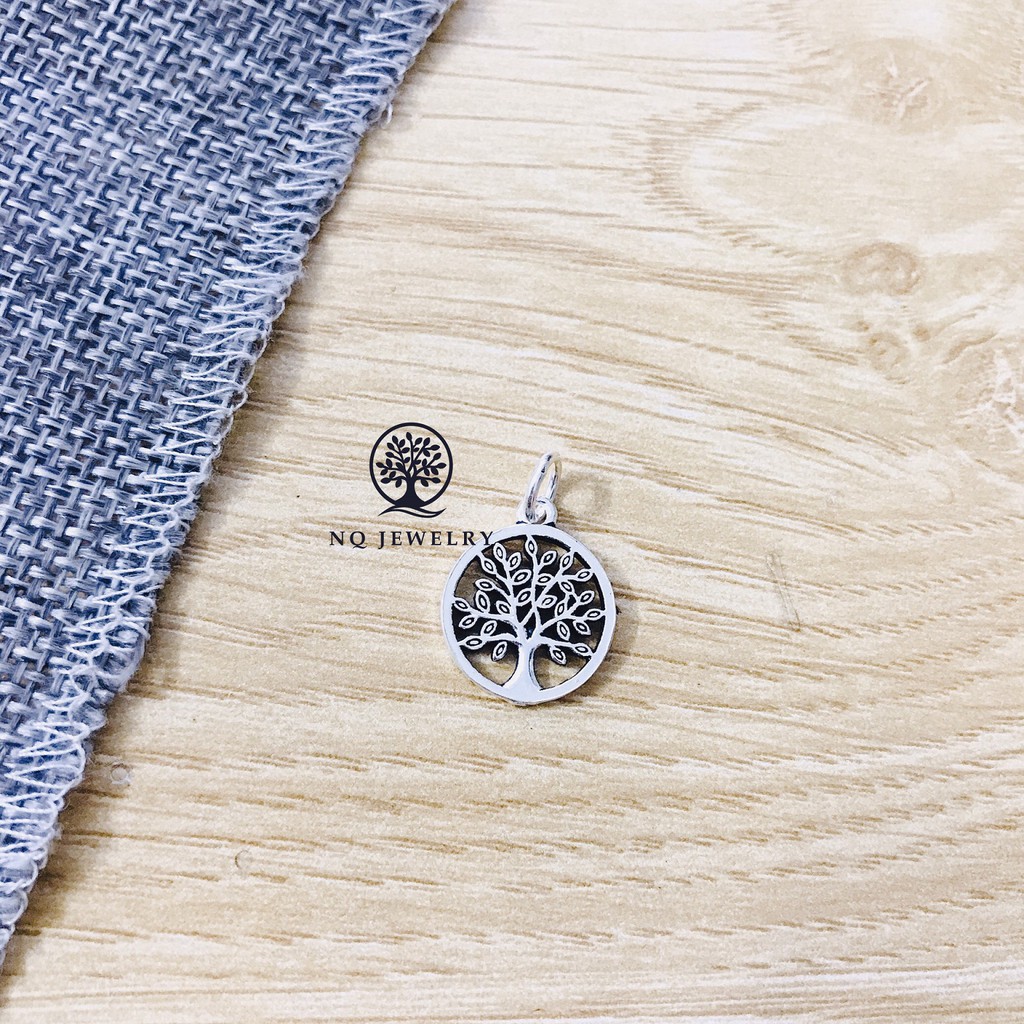 Charm bạc cây trí tuệ treo #1