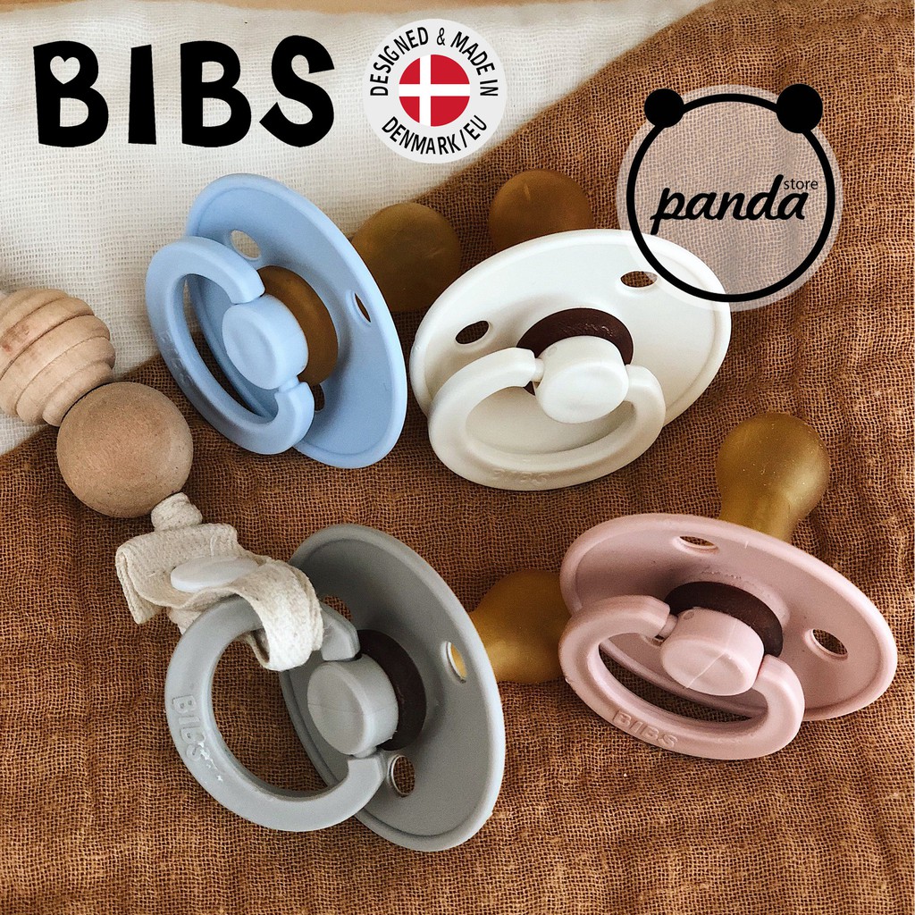 <TẶNG NĂP ĐẬY / HỘP> Ty ngậm BIBS Colour chính hãng Đan Mạch