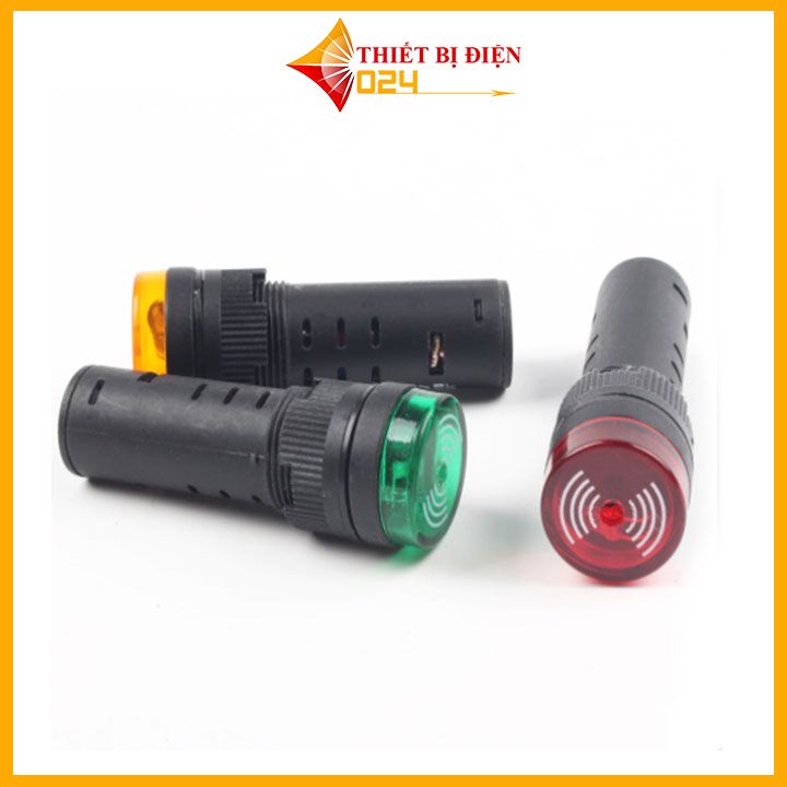 Đèn Báo Nguồn Có Còi AD16-16SM 220VDC
