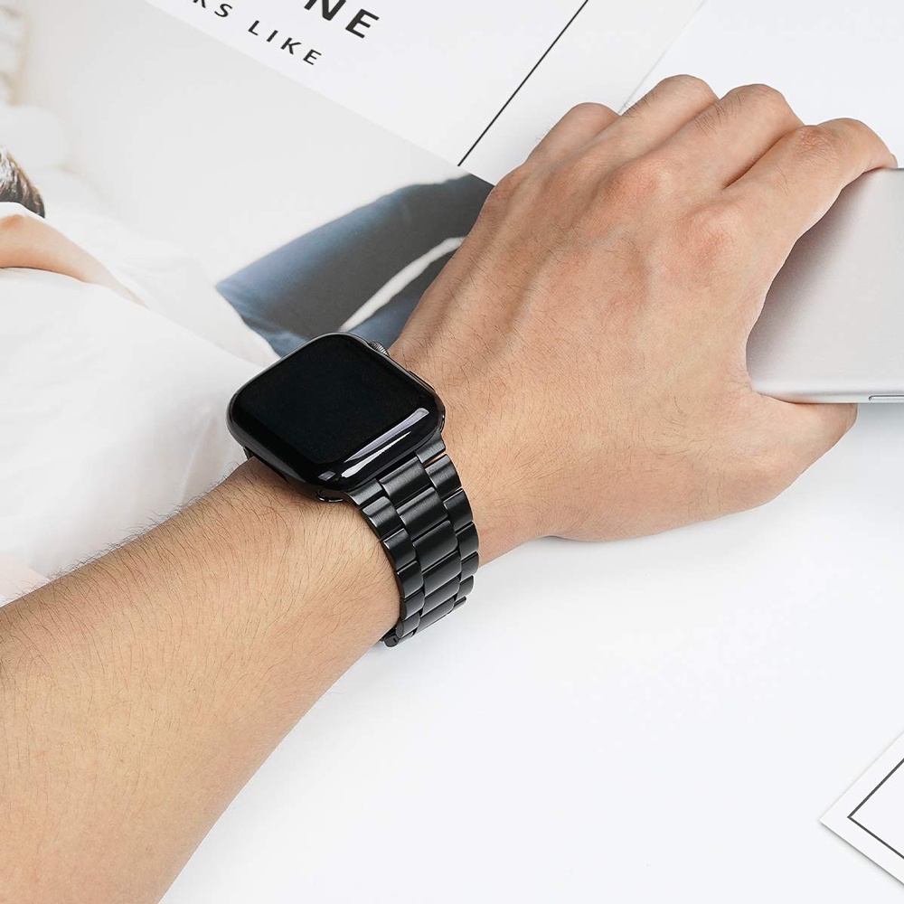 Ốp Bảo Vệ Mặt Đồng Hồ Thông Minh Apple Watch 7654321Se Dây Đeo Inox Cho Đồng Hồ Thông Minh iwatch 45 44 41 40 38 42mm Ốp