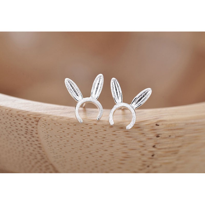 Khuyên tai tai thỏ triệu lệ dĩnh bạc phong cách cổ trang Trung quốc thiết kế sáng tạo đẹp thời trang không han gỉ
